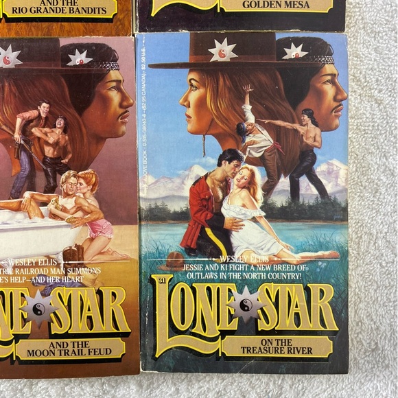 Vintage Lone Star Action Western Romance Novel x4 - Picture 5 of 15